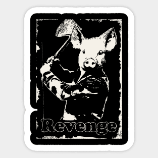 Revenge vegetarian, vegan Sticker